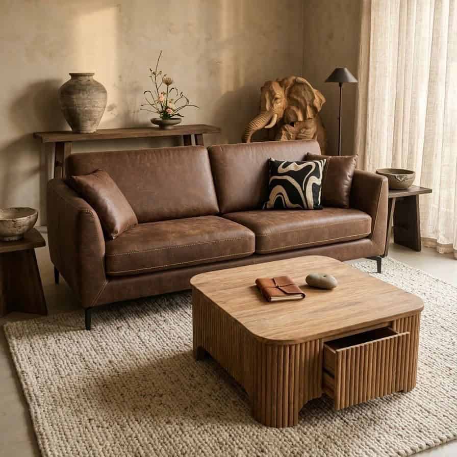 Bank Molina in leder